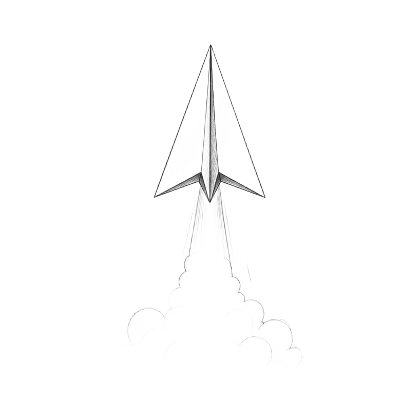 Hand sketch for Launch